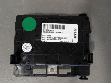 BOITE A FUSIBLES CITROEN C3 I Phase 1 2002-2005