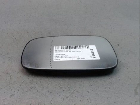 GLACE RETROVISEUR EXT G RENAULT CLIO III Phase 1 2005-2009