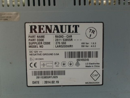 AUTORADIO DACIA DUSTER BREAK Phase 2 2013-...