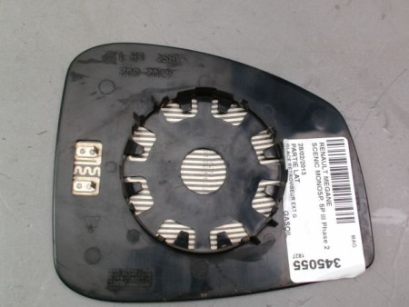 GLACE RETROVISEUR EXT G RENAULT SCENIC MONOSP. III Phase 2 2011-2013