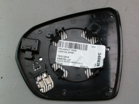 GLACE RETROVISEUR EXT D PEUGEOT 3008 2009-
