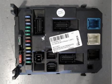 BOITIER GESTION HABITACLE CITROEN C3 II Phase 1 (A51) 2009-2013