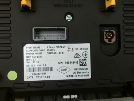 ECRAN GPS RENAULT ZOE
