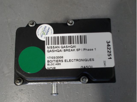 UNITE HYDRAULIQUE ABS NISSAN QASHQAI BREAK I Phase 1 2007-2010