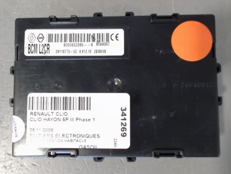 BOITIER GESTION HABITACLE RENAULT CLIO III Phase 1 2005-2009