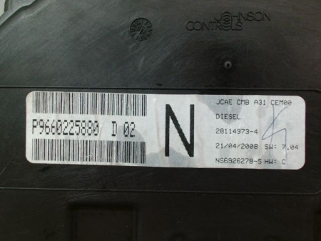 BLOC COMPTEURS CITROEN C3 I Phase 2 2005-2010