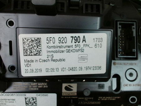 BLOC COMPTEURS SEAT LEON 2009-