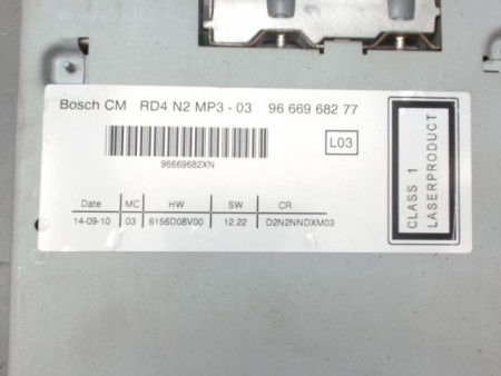 AUTORADIO PEUGEOT 407 SW Phase 2 2008-2011