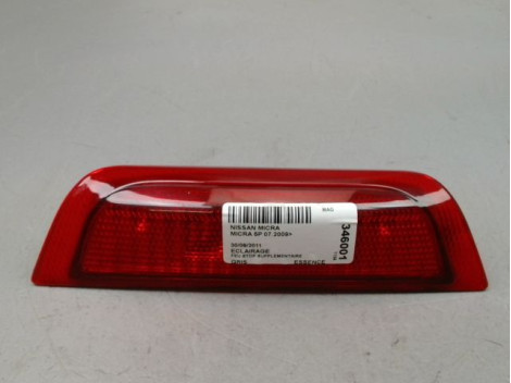FEUX STOP SUPPLEMENTAIRE NISSAN MICRA 2009-