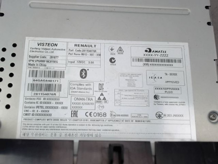 AUTORADIO RENAULT CLIO IV Phase 1 2012-...