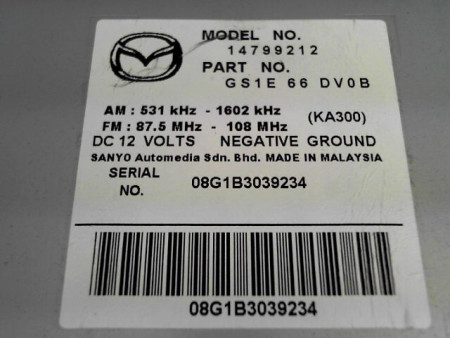 AUTORADIO MAZDA 6