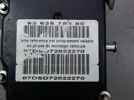 UNITE HYDRAULIQUE ABS PEUGEOT 308 I Phase 1 2007-2011
