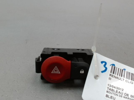 BOUTON DE WARNING RENAULT CLIO III Phase 2 2009-2014