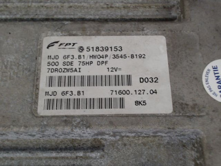 CALCULATEUR MOTEUR FIAT 500 II Phase 1 2007-...