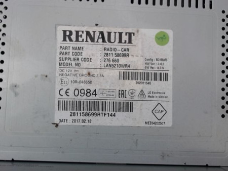 AFFICHEUR DIGITAL RENAULT CLIO IV Phase 1 2012-...