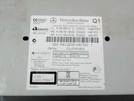 AUTORADIO MERCEDES CLASSE B 2008-